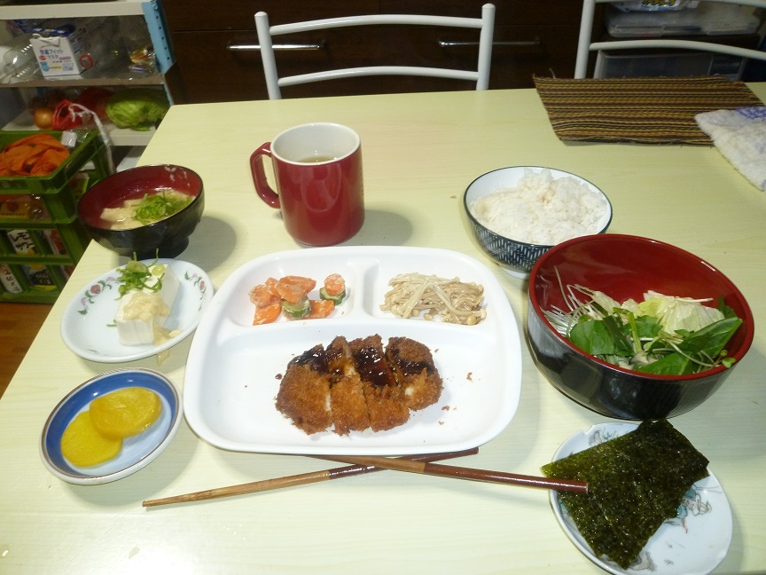 とんかつ定食　20201209