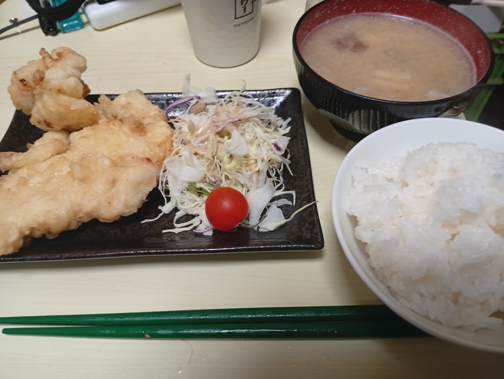 とり天定食