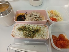 ネギ豚弁当