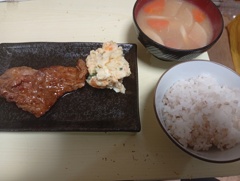 牛カルビ定食
