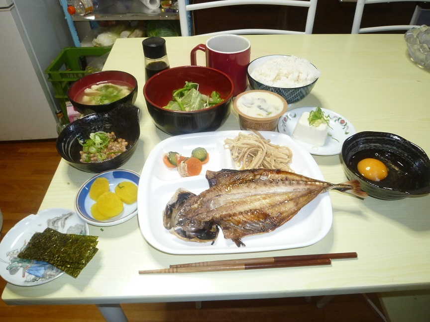 アジの開き定食　20201228