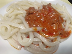 肉辛うどん