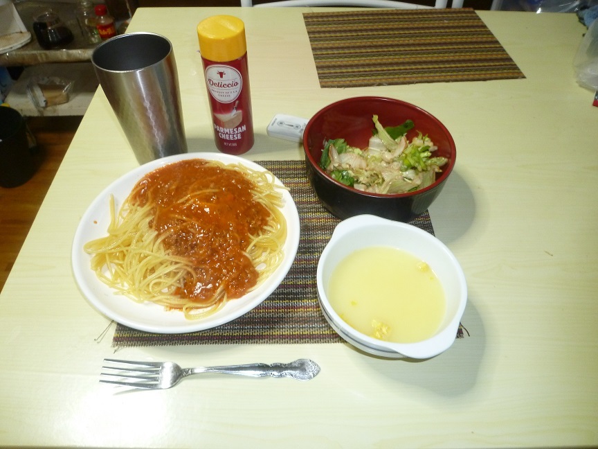 ミートパスタ　20201005