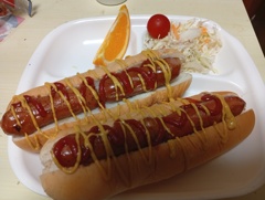 ホットドッグ定食
