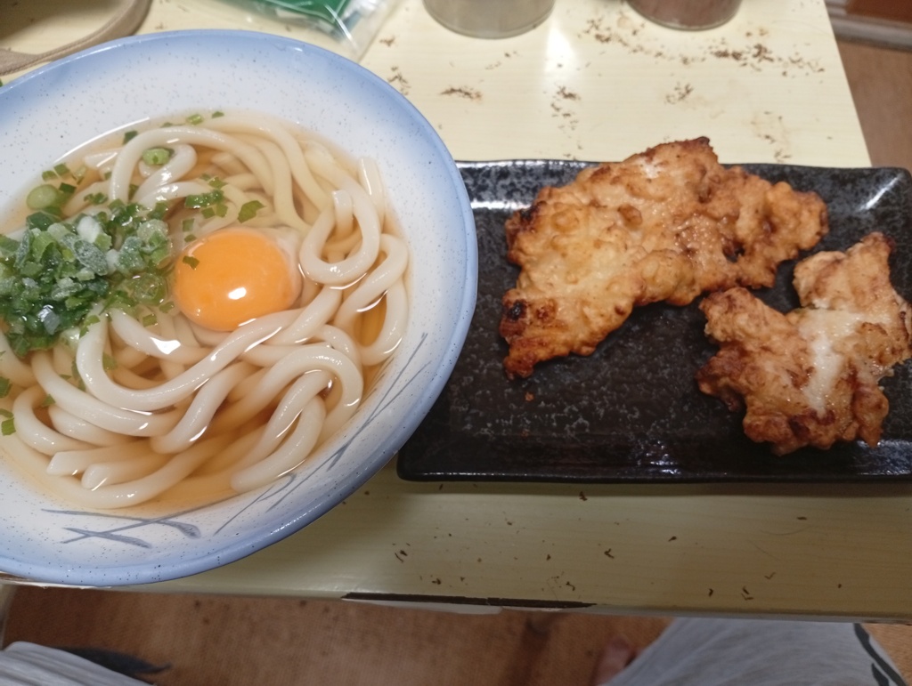 とり天とかけうどん