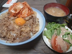 キムチ牛丼