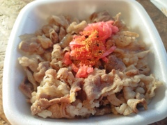 吉野家の牛丼弁当