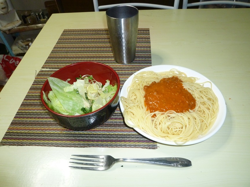 ミートパスタ　20200827