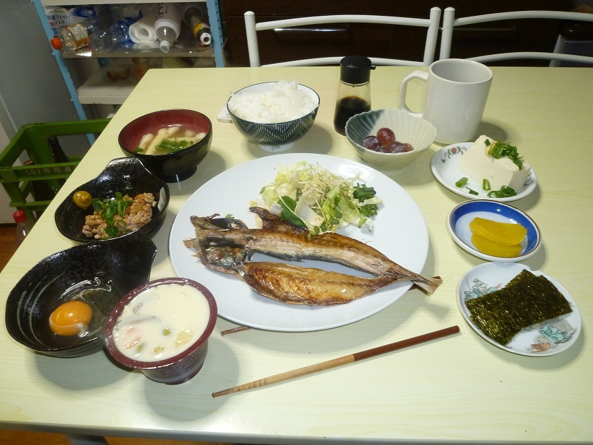 アジの開き定食　20210105