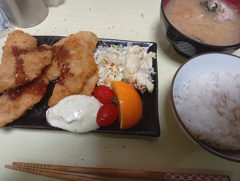 白身フライ定食