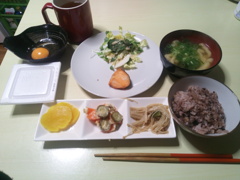 鮭定食　20210222