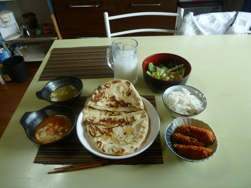 カレー　ナン　20201012