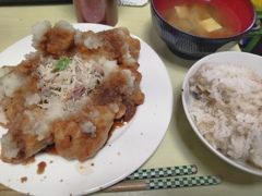 おろしポン酢唐揚げ定食