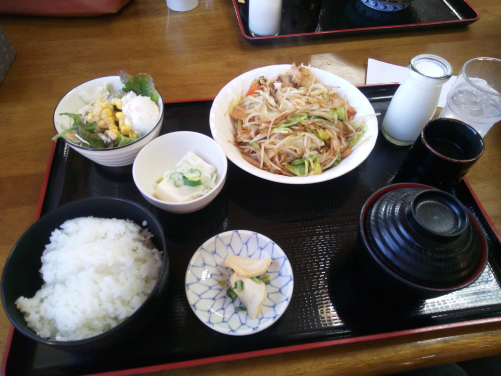 ホルモン炒め定食　20210219