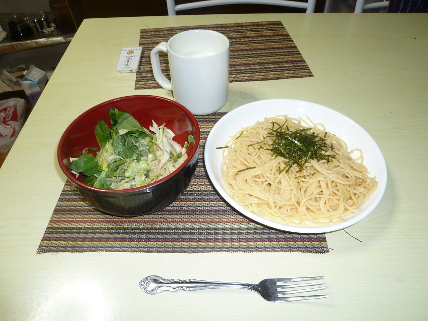たらこパスタ　20200904