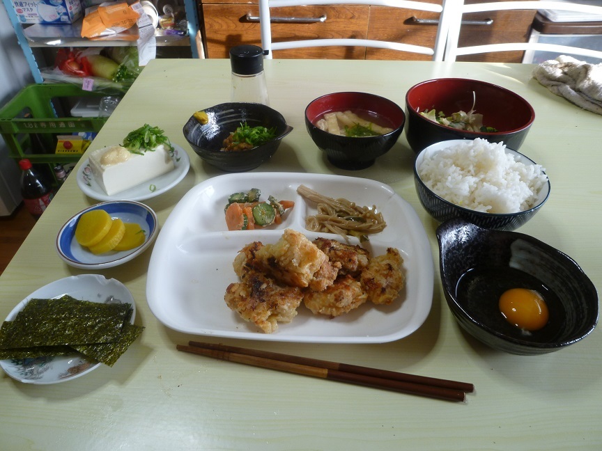 から揚げ定食　20201223