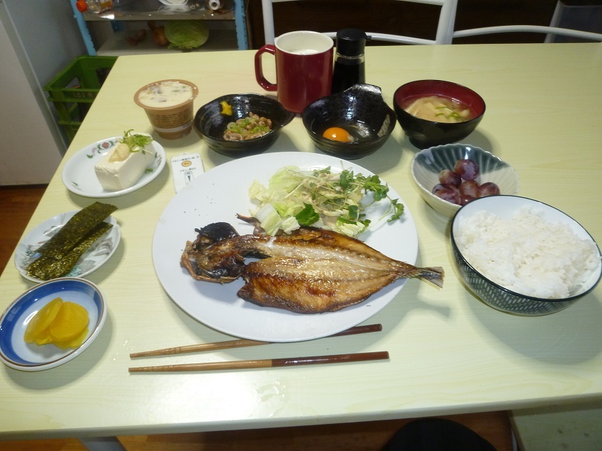 アジの開き定食　20210103