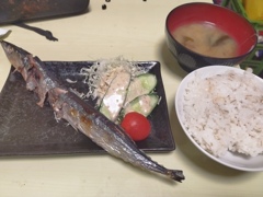 サンマ定食