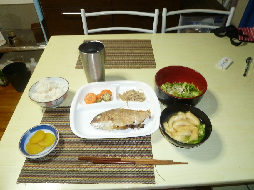 鯛の塩焼き　20200916