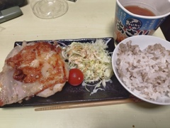 チーズチキン定食