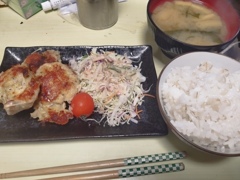 チーズチキン定食