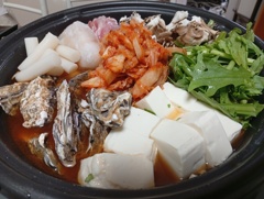牡蠣キムチ鍋