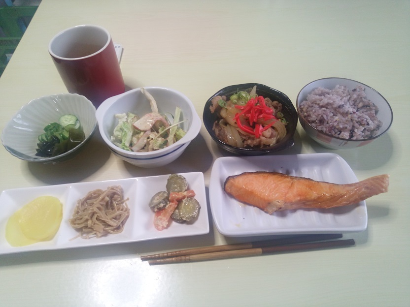 牛鮭定食　20210209