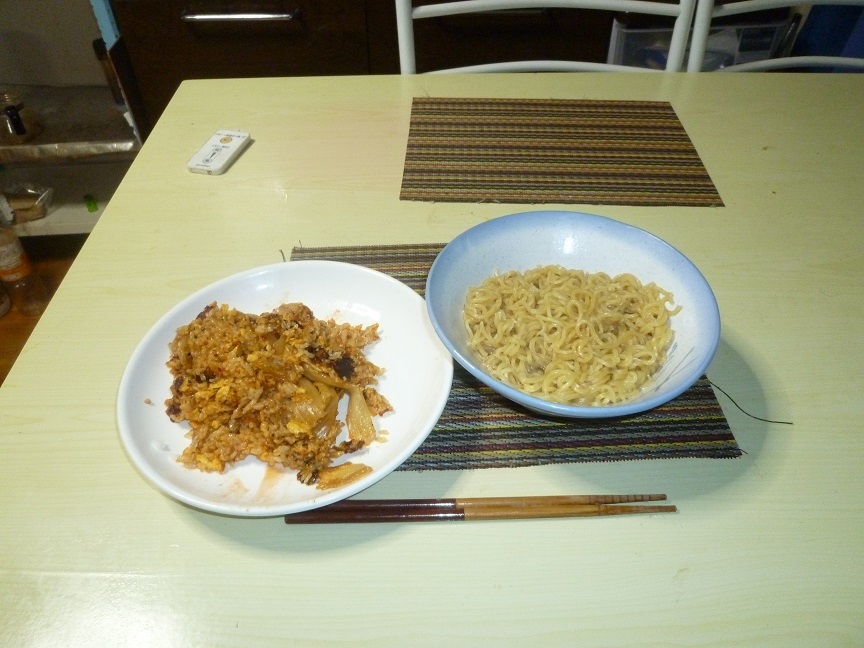 ラーメン　キムチチャーハン　20200924