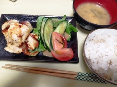 ガーリックチキン定食