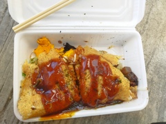 屋台のお好み焼き500円