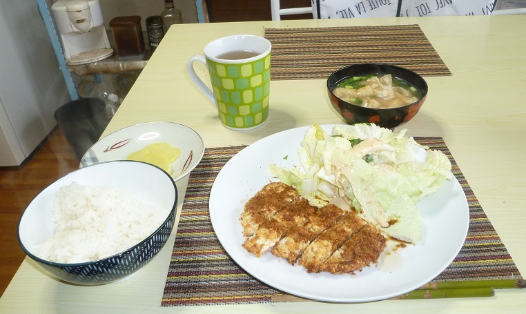 とんかつ定食　20200304