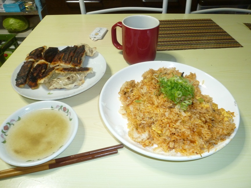 キムチチャーハン　餃子　20201118