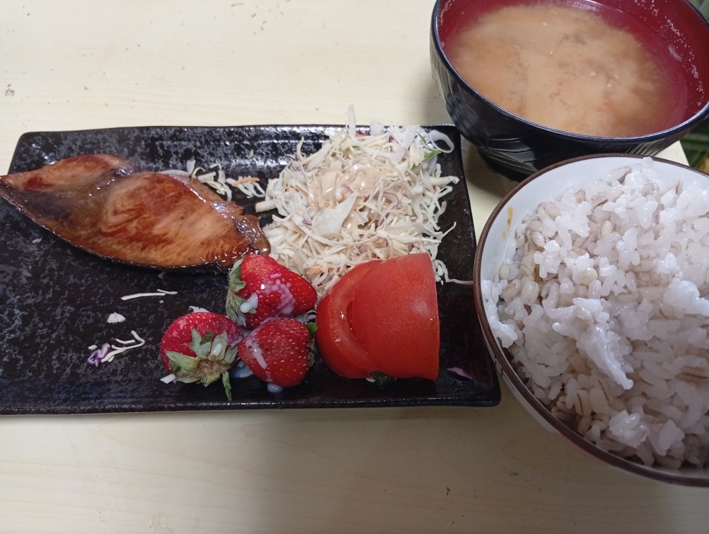 ブリ照り定食