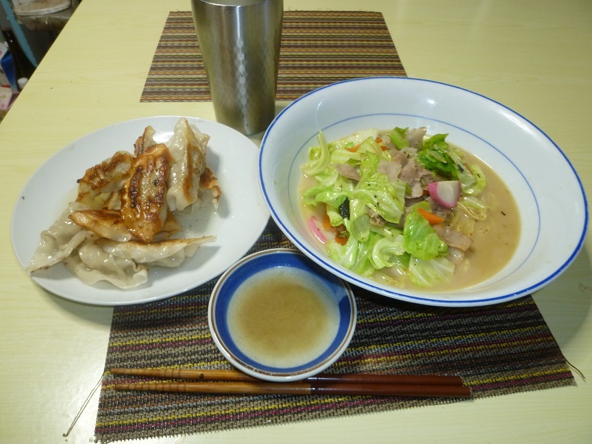 ちゃんぽん　餃子　20201109