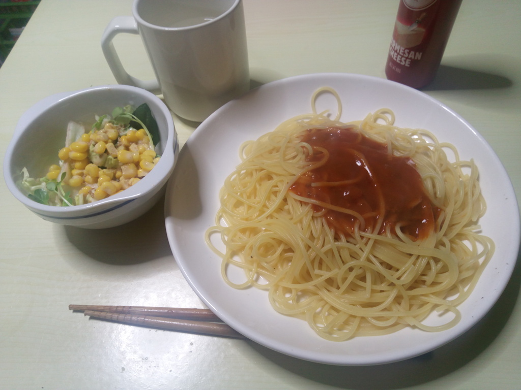 ミートパスタ　20210213