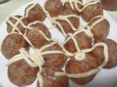 たこ焼き　塩マヨネーズで