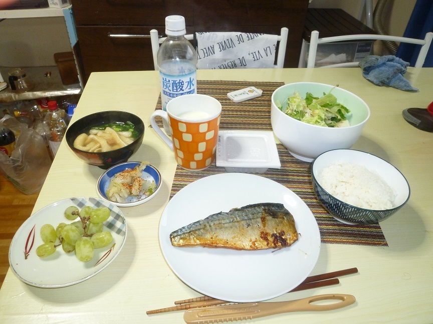 鯖の塩焼き　20200420