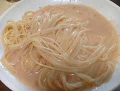クリーム明太パスタ