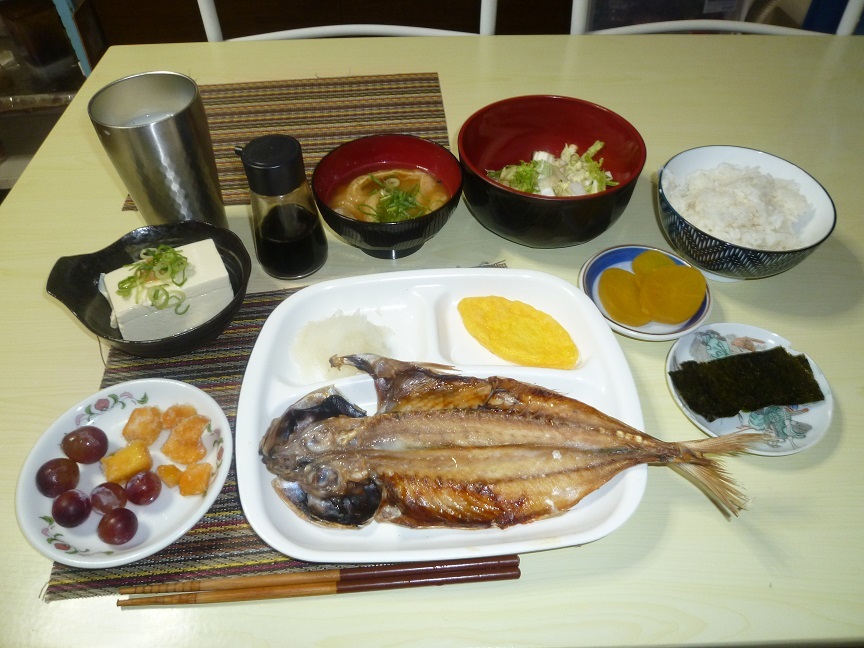 アジのひらき定食　20201114
