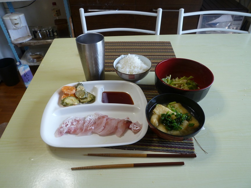 鯛の刺身　20200819