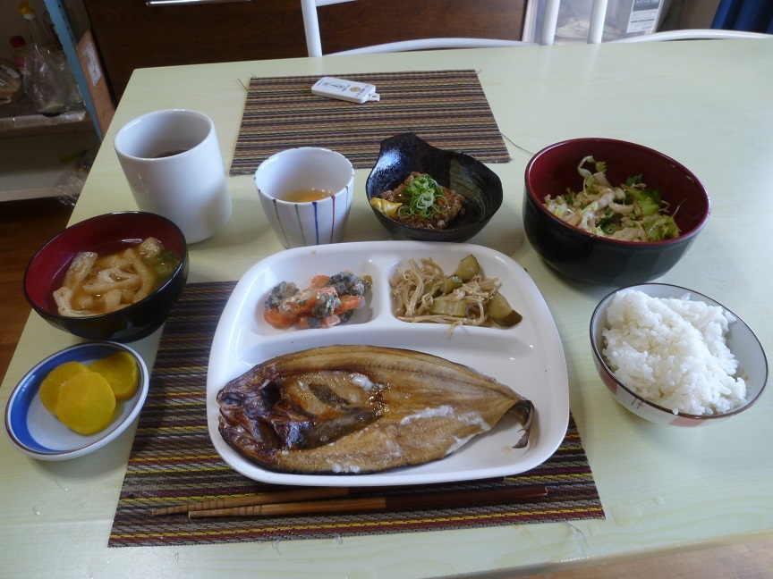 ほっけ　納豆定食　20201026