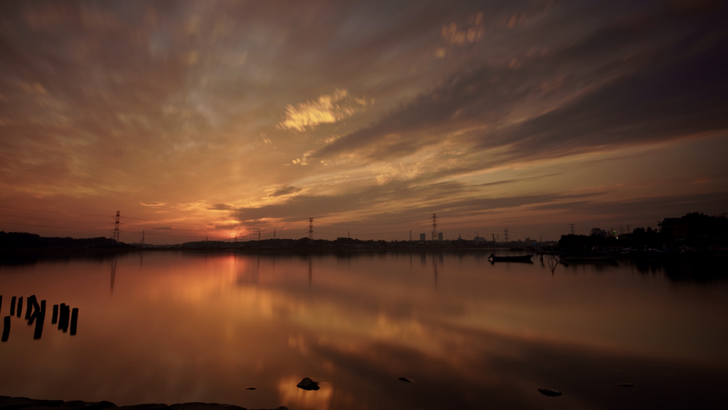 今日の夕景