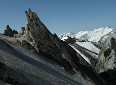 残雪の燕岳7
