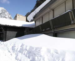 上高地積雪1.5メートル１