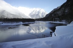 厳寒の上高地02