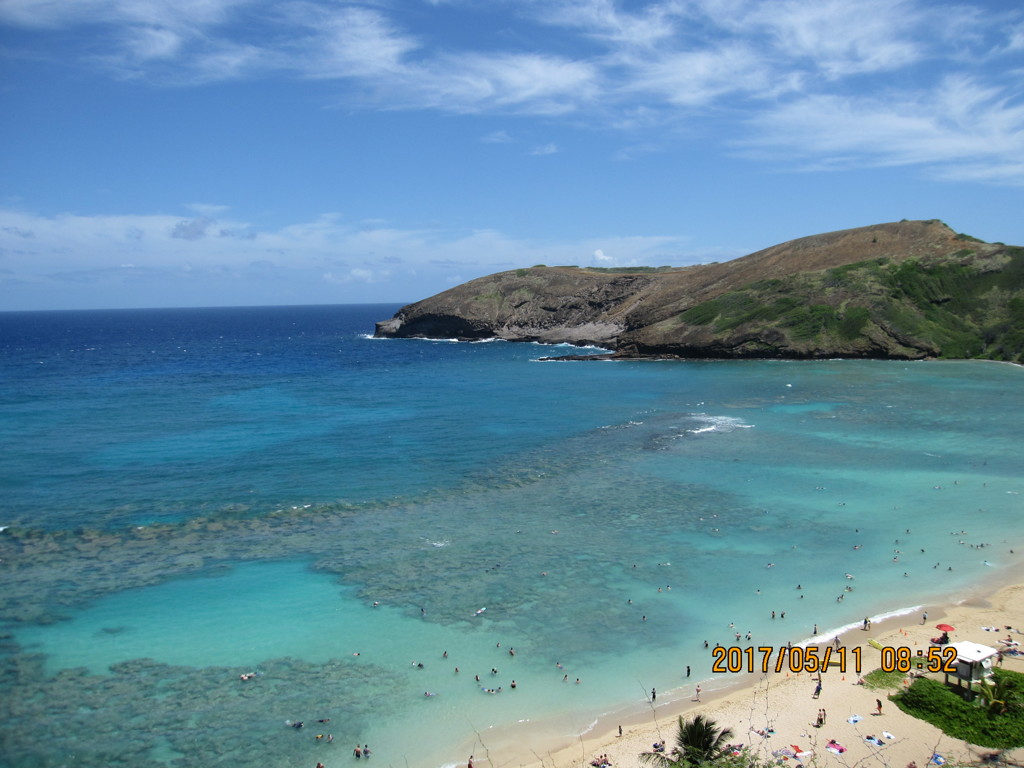 ハワイの海と空