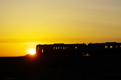 高山本線夕景