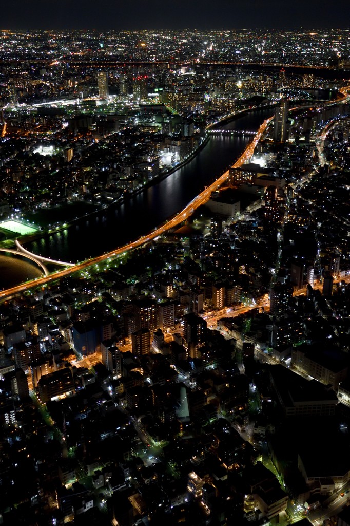 東京スカイツリーからの夜景