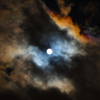 月に照らされた雲１
