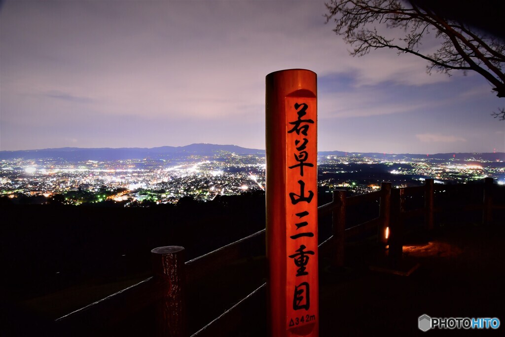 若草山からの夜景01